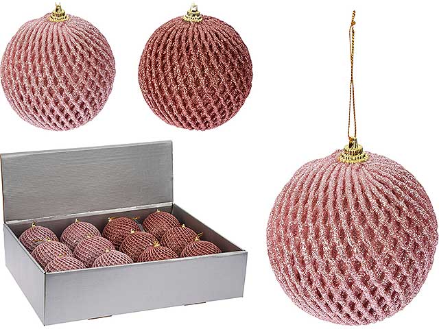 Sfera 10cm rosa caa126500