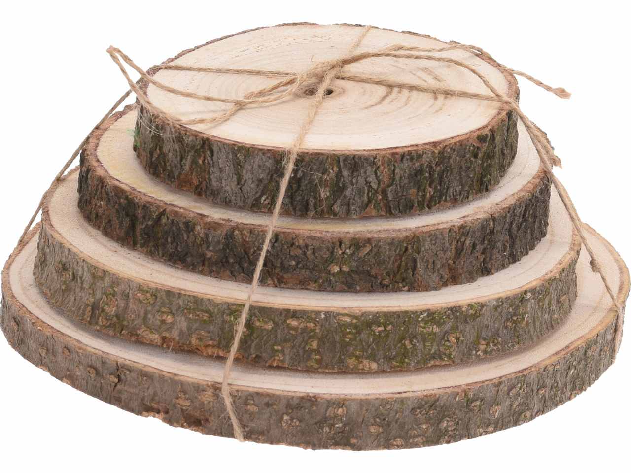 Dischi in legno naturale 4pez cak100580