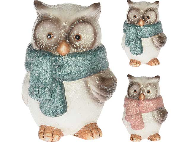 Gufo ceramica 6x6x9cm apf477850