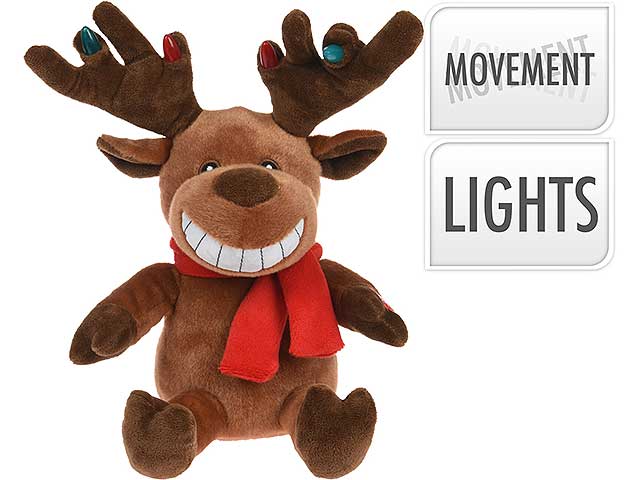 Peluche musicale renna 18x33cm315310200