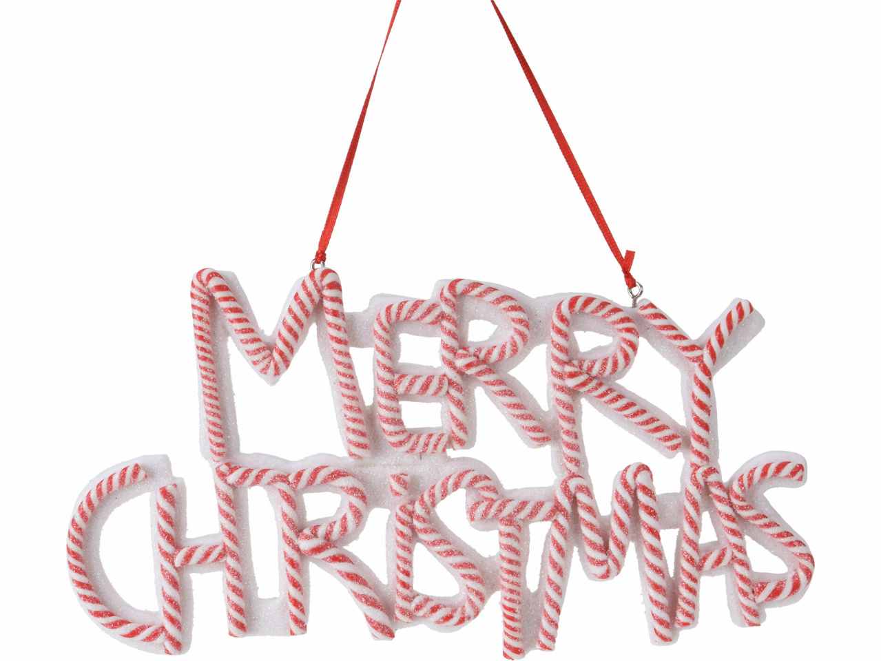 Pendente scritta merry christmas 12cm