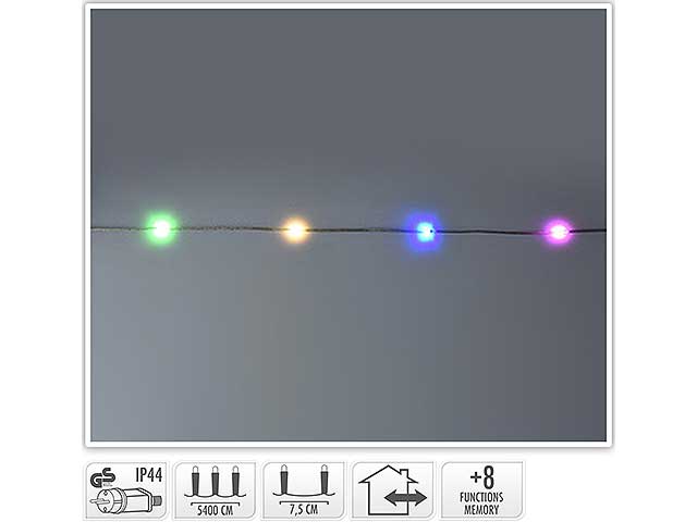 Catena luci 720led multicolor uso esterno ax9611540