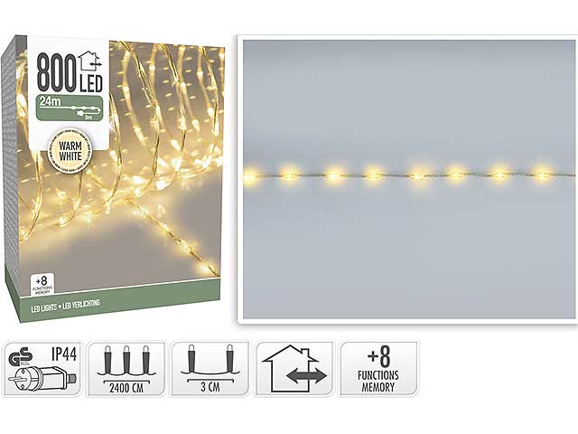 Catena luci 800led b.caldo ax9621240