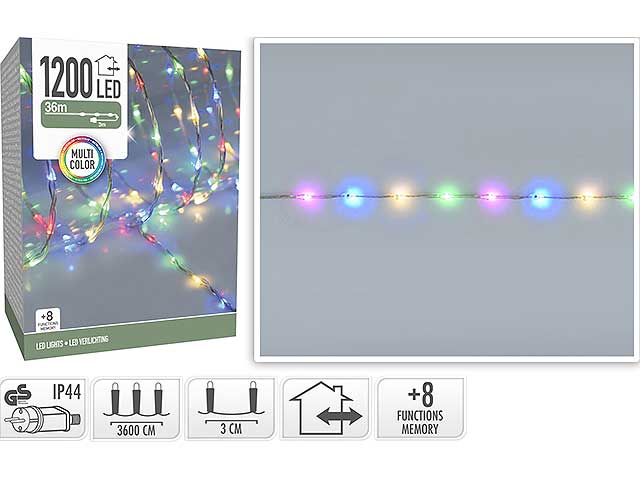 Catena luci 1200led multicolor ax9621480