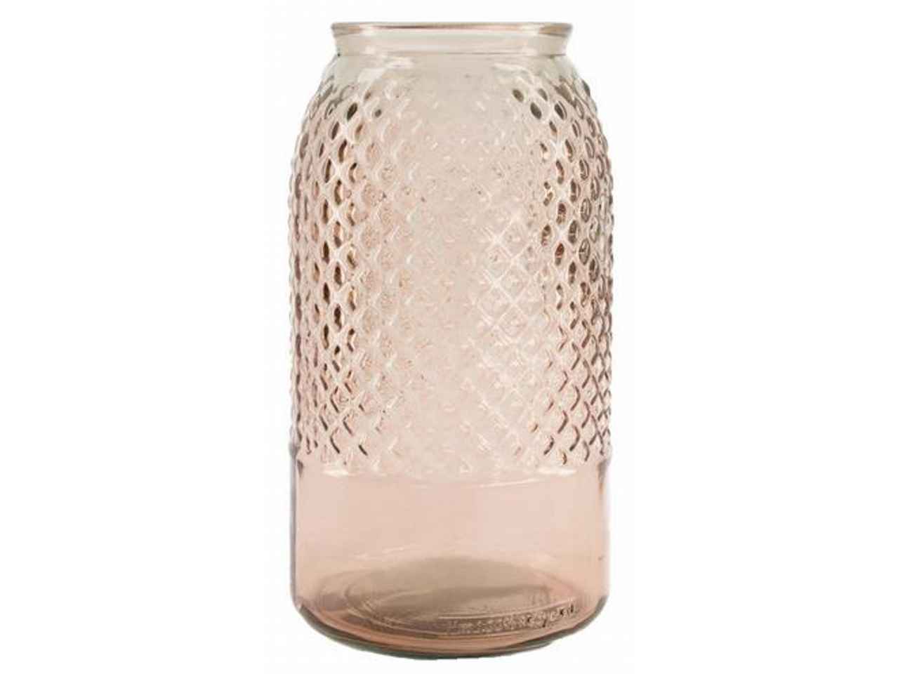Vaso vetro 15x28cm rosa