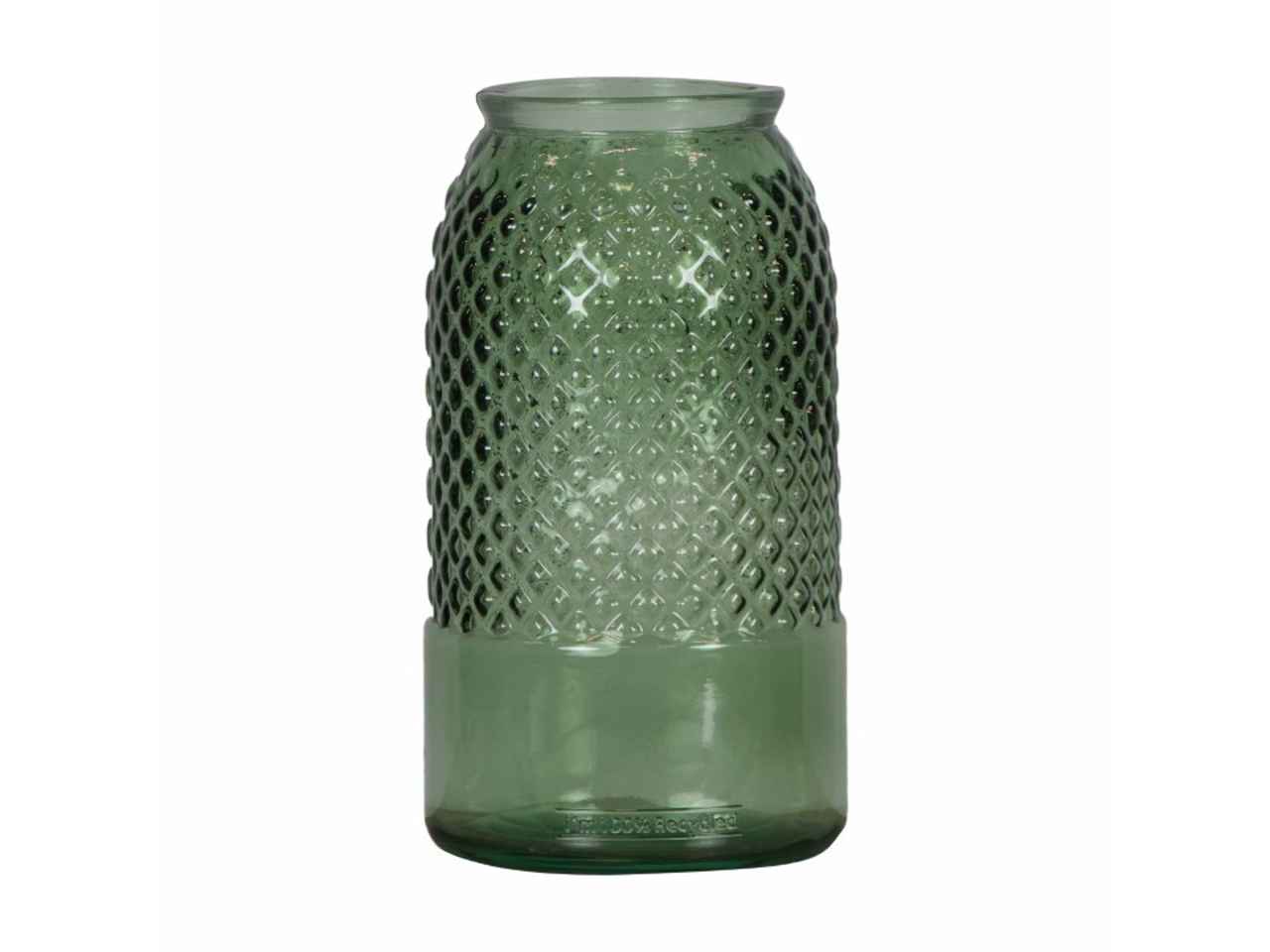 Vaso vetro 15x28cm verde