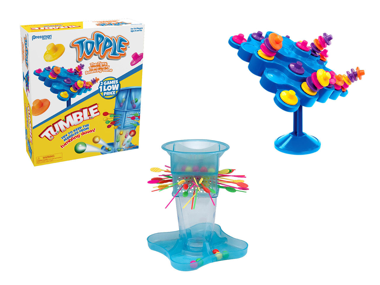 Gioco da tavolo topple tumble combo