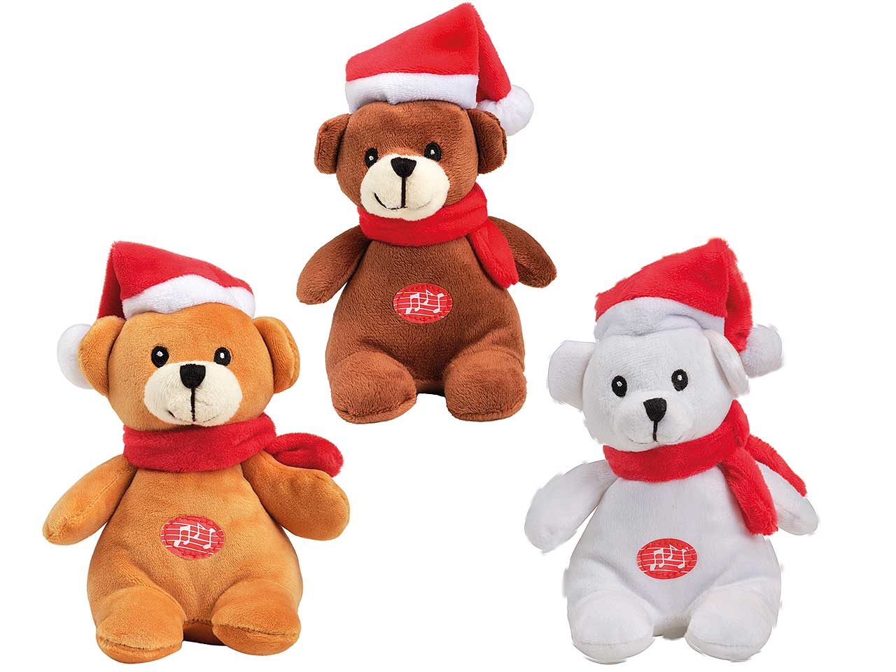 Peluche orso c/sciarpa/capp.h13cm547547
