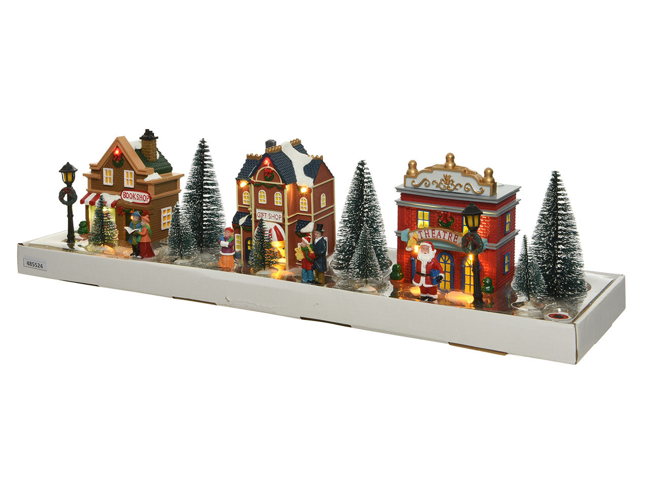 Scenario natalizio con led in plastica per uso interno colore multicolore misura lun.7.5cm x lar.10cm x alt.14cm  5mm  11
