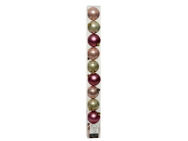 Sfera 6cm 10 pezzi rosa-color 020225
