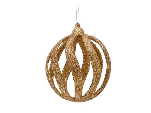 Sfera 8cm 6 pezzi oro 515457