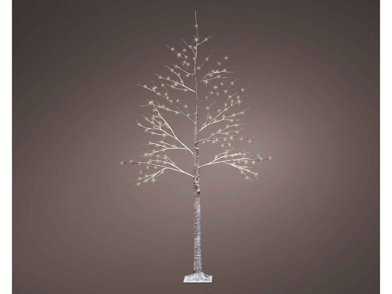 Ramo innevato con led ad uso interno colore marrone bianco caldo misura lun.60cm x lar.60cm x alt.240cm  5mm  160