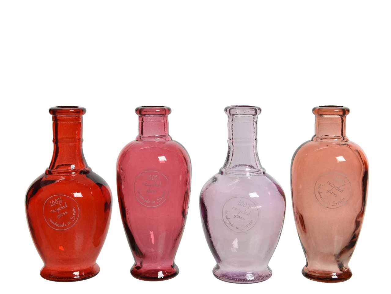 Vaso in vetro riciclato h.15cm 870162