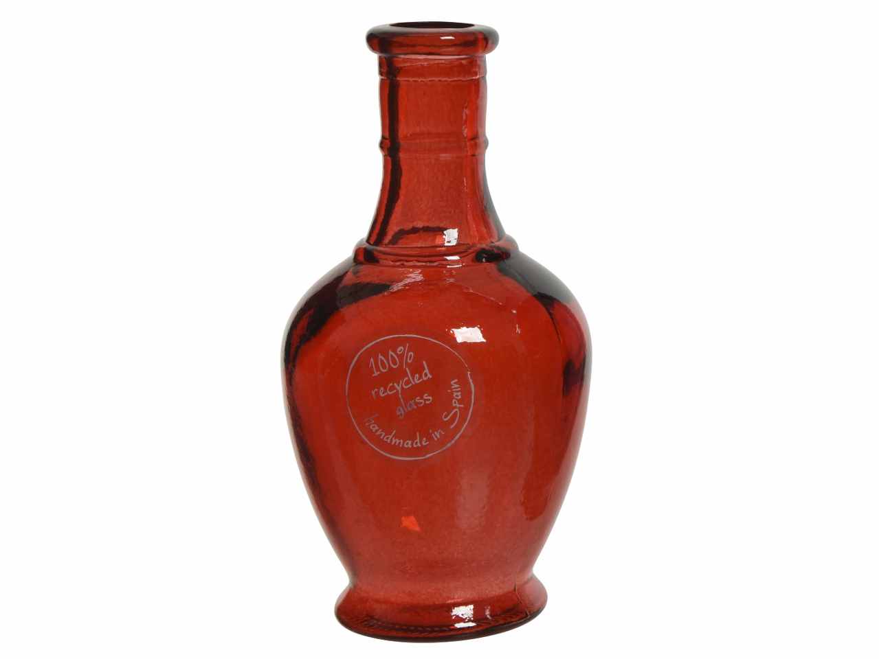 Vaso in vetro riciclato h.15cm 870162