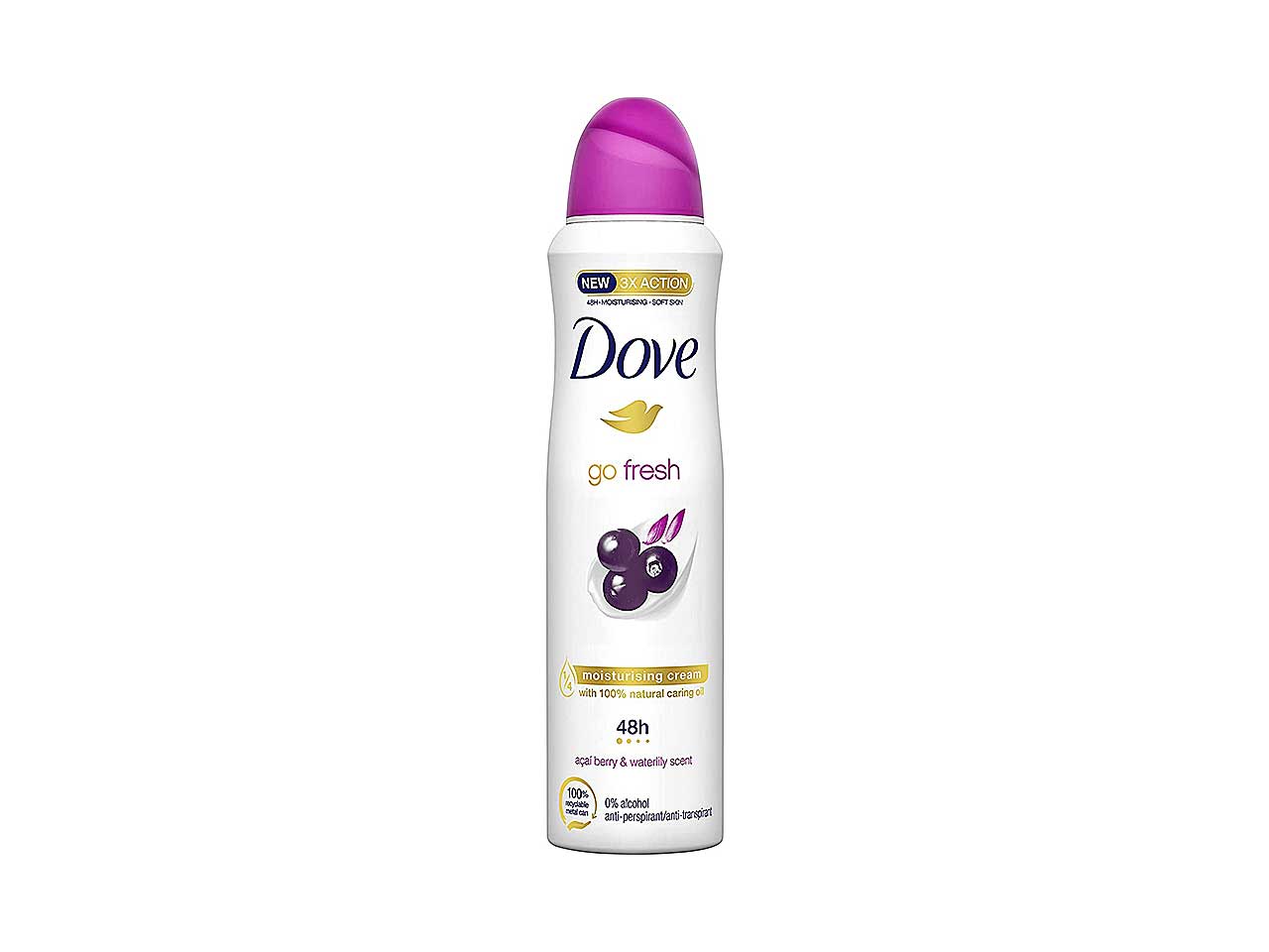 Dove deodorante 150ml go fresh amarena
