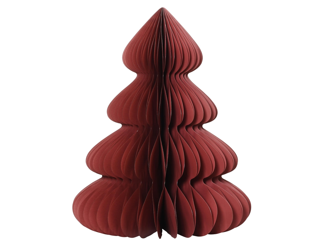 Pendente alberello in carta d.72x90cm rosso bordo verniciato champagne chiusura magnetica