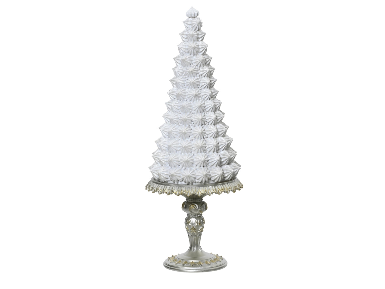 Albero di natale decorativo a forma di torta in resina opaca 14x37 cm   Decoris