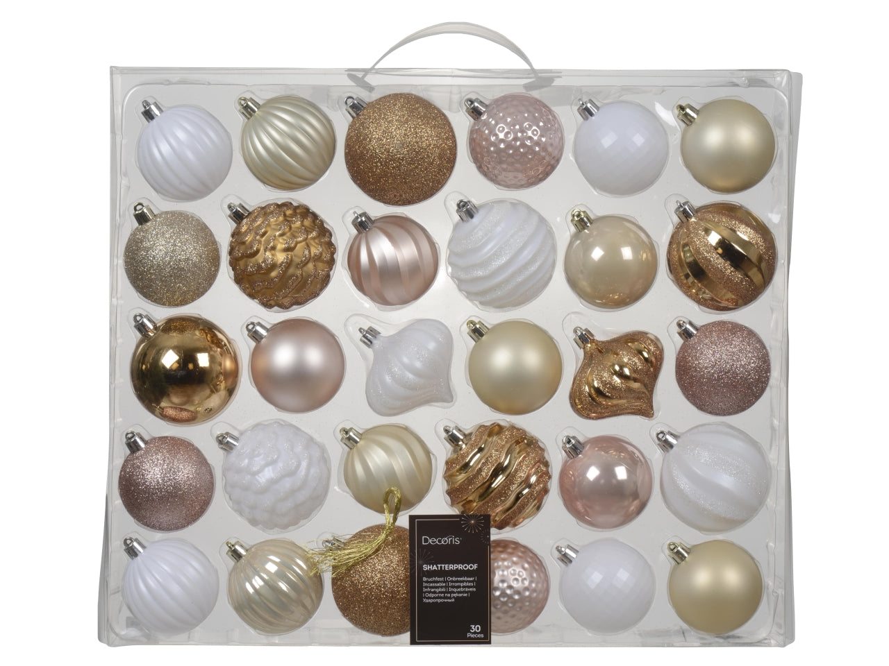 Palla in polistirolo d.7cm lucida, opaca, glitterata rosa la confezione contiene 30 palle