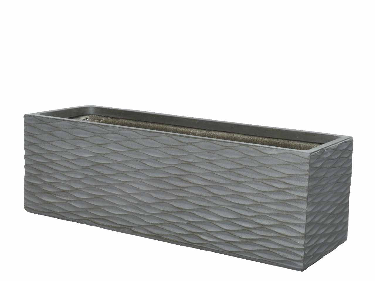 Fioriera rett.da esterno 2 pezzi marrone 850850