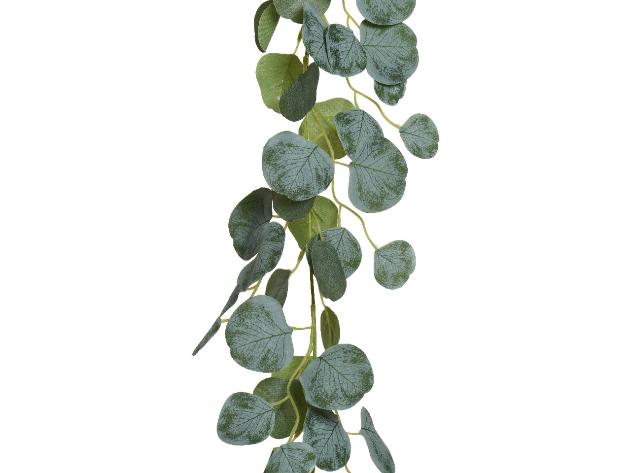 Ghirlanda di eucalipto artificiale in plastica lunghezza 180cm x larghezza 15cm
