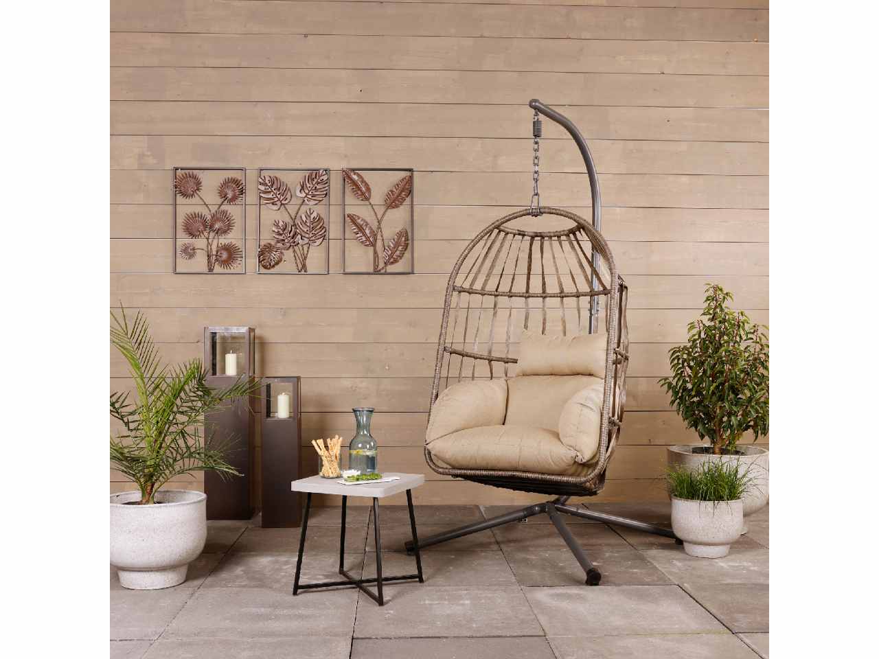 Sedia a uovo vimini d95x195h 9840880 $