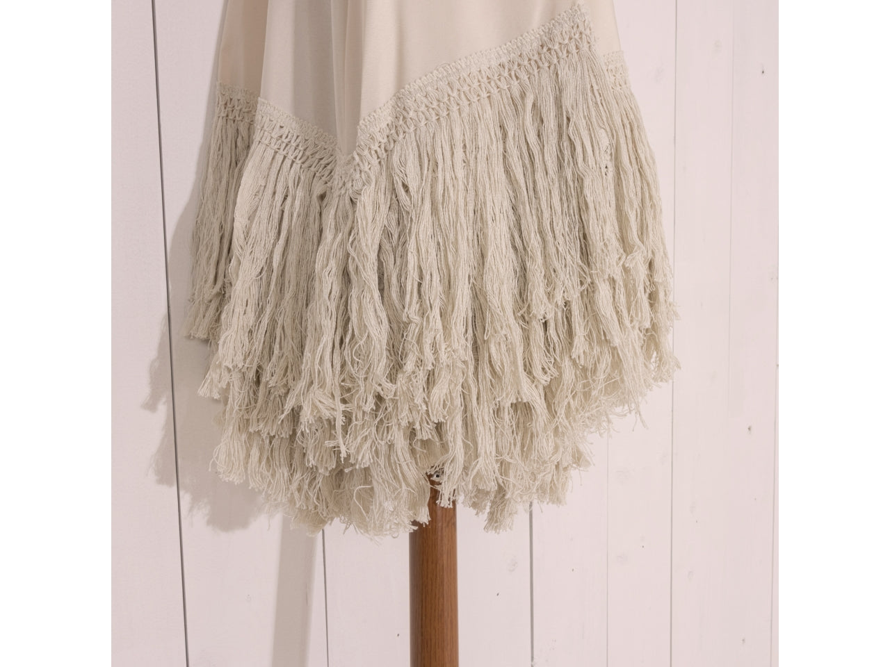 Ombrellone in poliestere colore bianco h.214xd.200cm