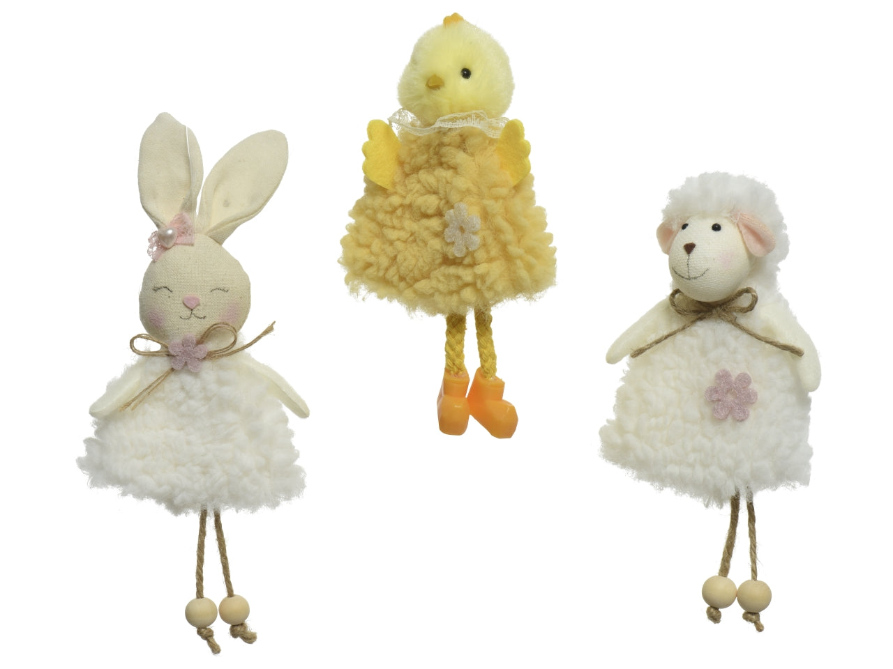 Peluche animale pasquale 2,5x8xh.18cm