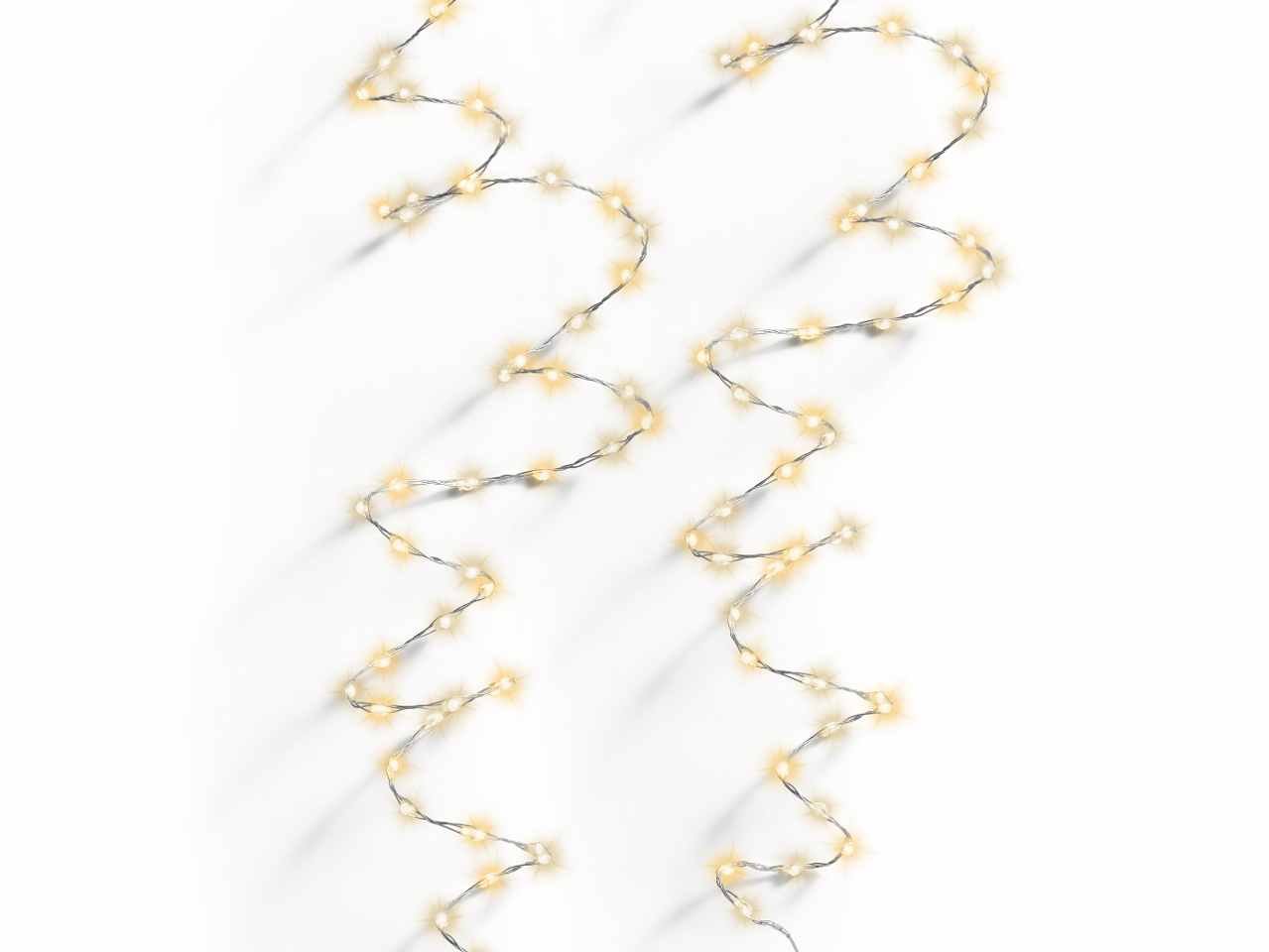 Luci natalizie micro led extra dense con 8 funzioni effetto scintillio per uso esterno colore oro bianco caldo misura lun.600cm misura del led micro numero di led 378