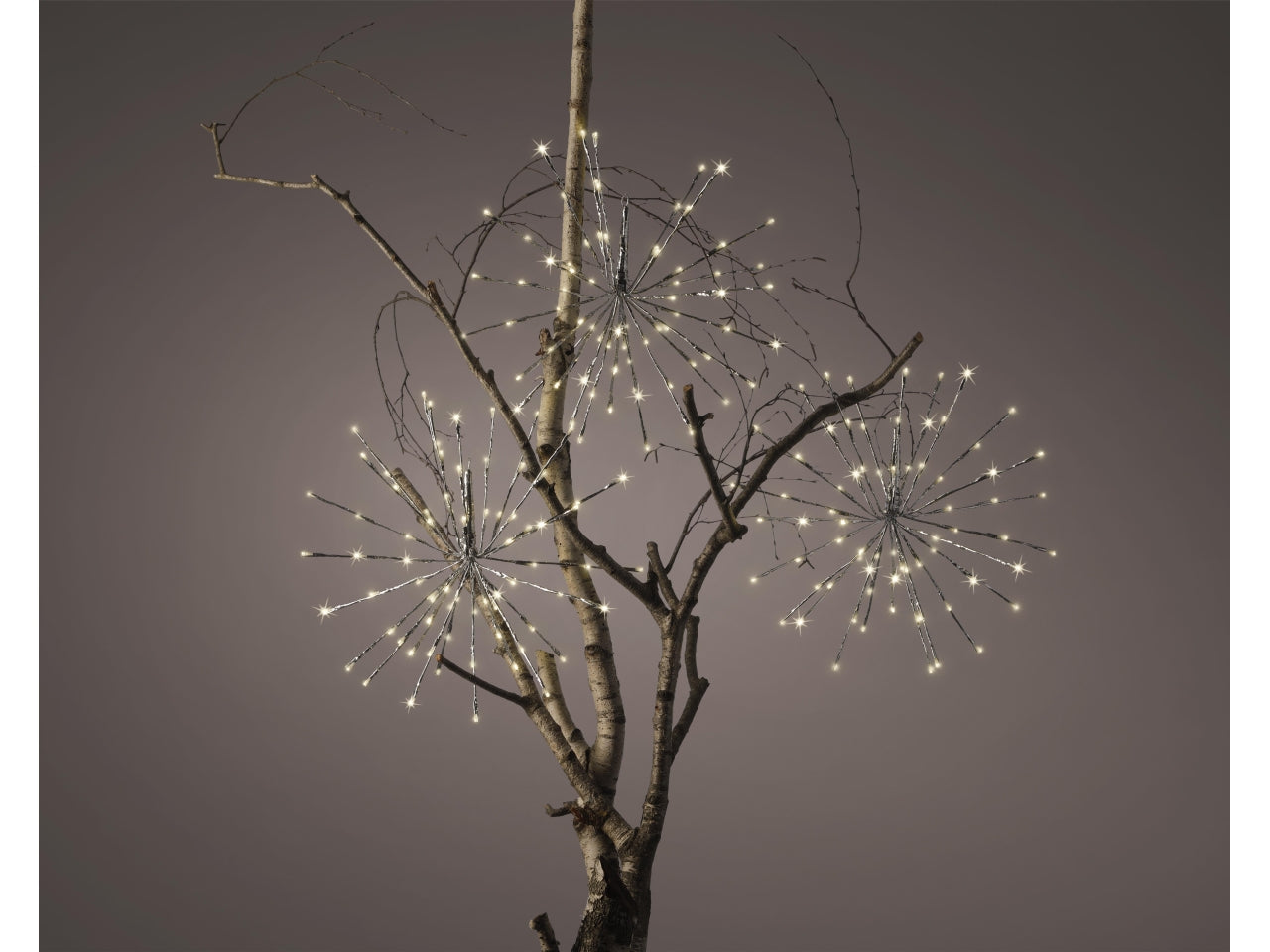 Stella polare a led d.45x200cm con effetto lampeggiante argento per uso esterno