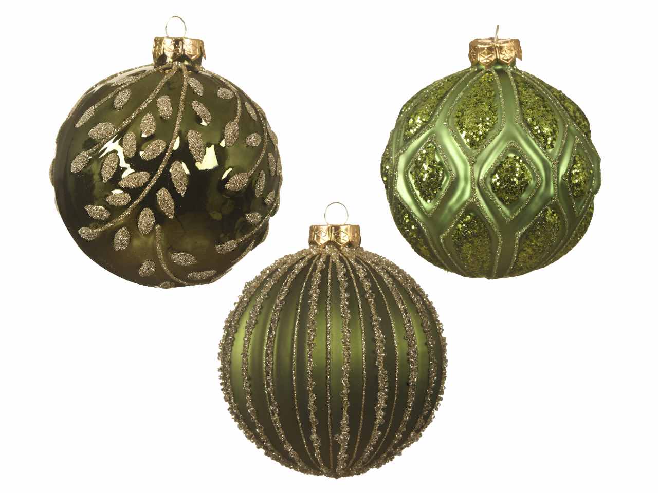 Sfera in vetro d.10cm verde