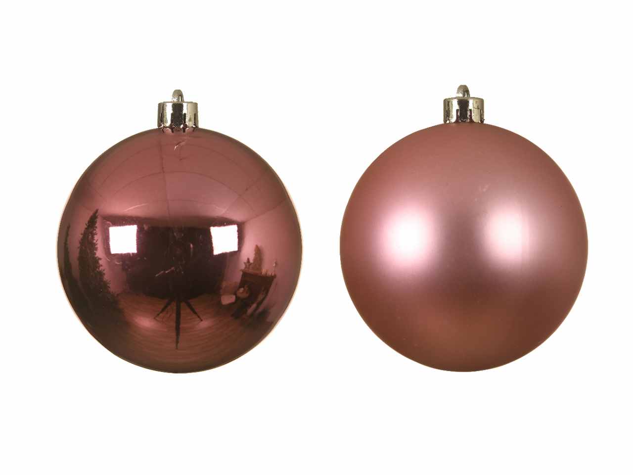 Sfera d.10cm 2pezzi rosa