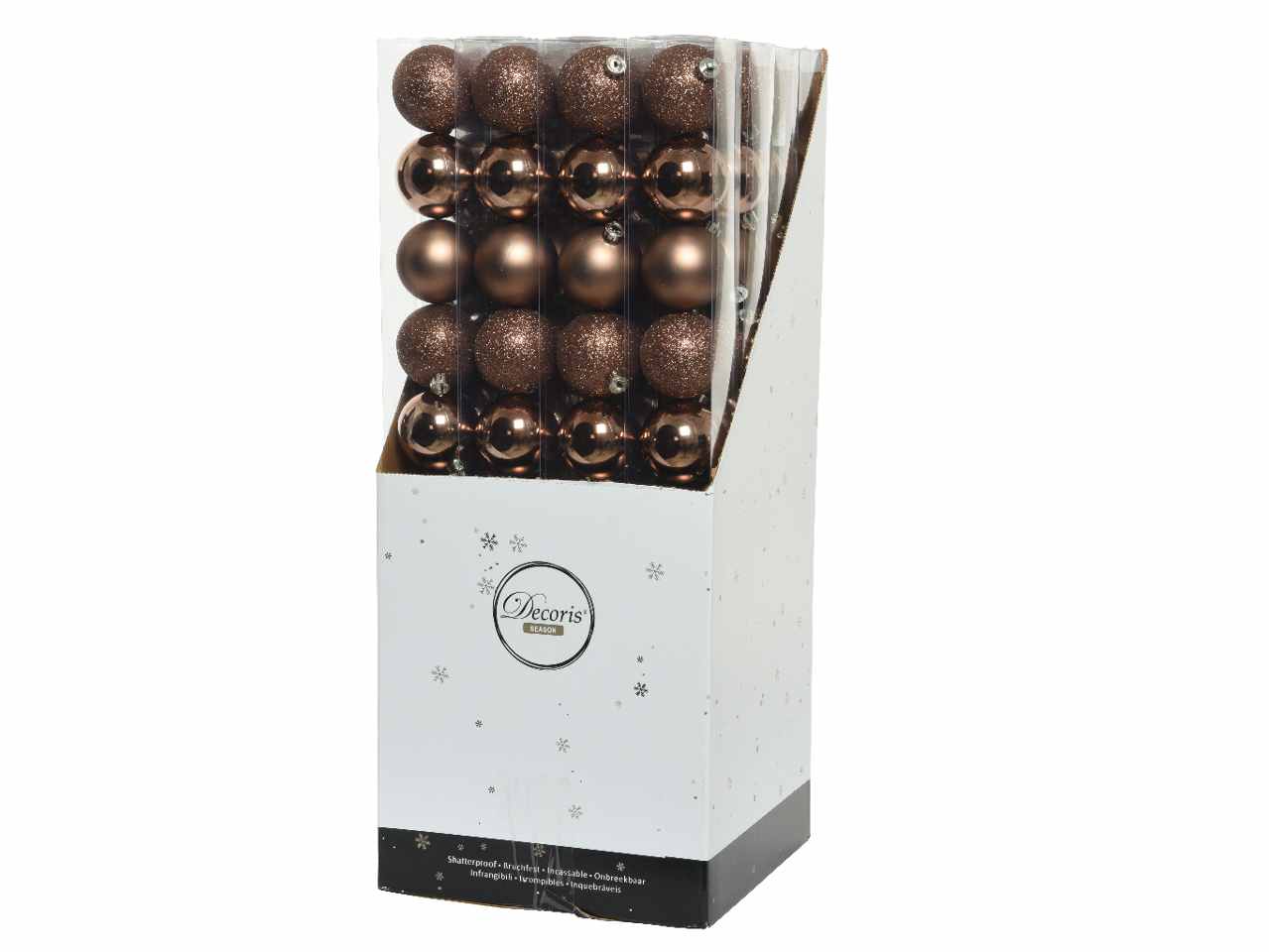 Sfera d.6cm 10 pezzi marrone