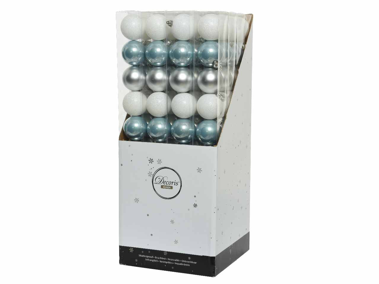 Sfera d.6cm 10 pezzi colori assortiti
