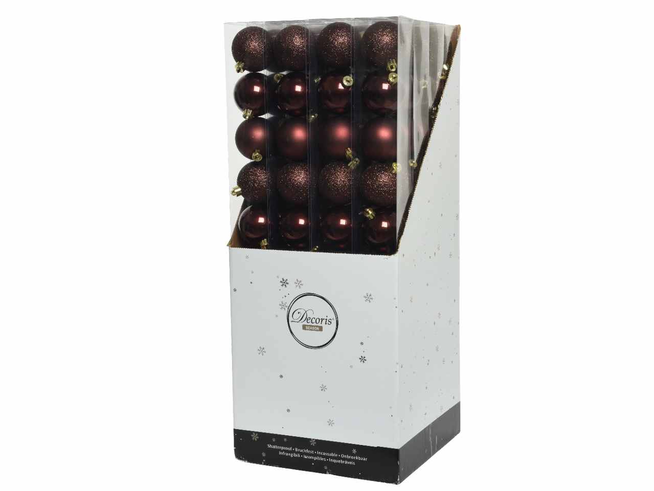 Sfera d.6cm 10pz bordeaux