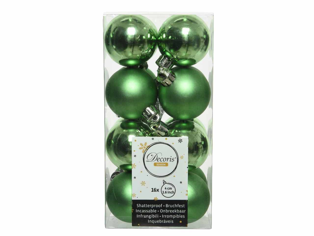 Sfera d.4cm 16pezzi verde
