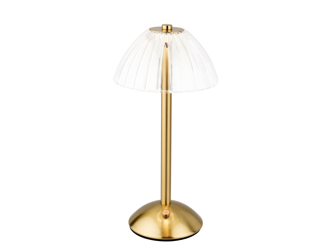 Lampada da tavolo a led in plastica d.15x30cm a batteria oro
