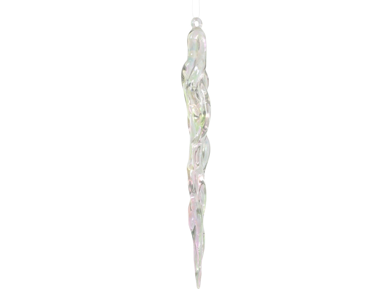 Pendente natalizio 1,9x1,5x18,5cm bianco