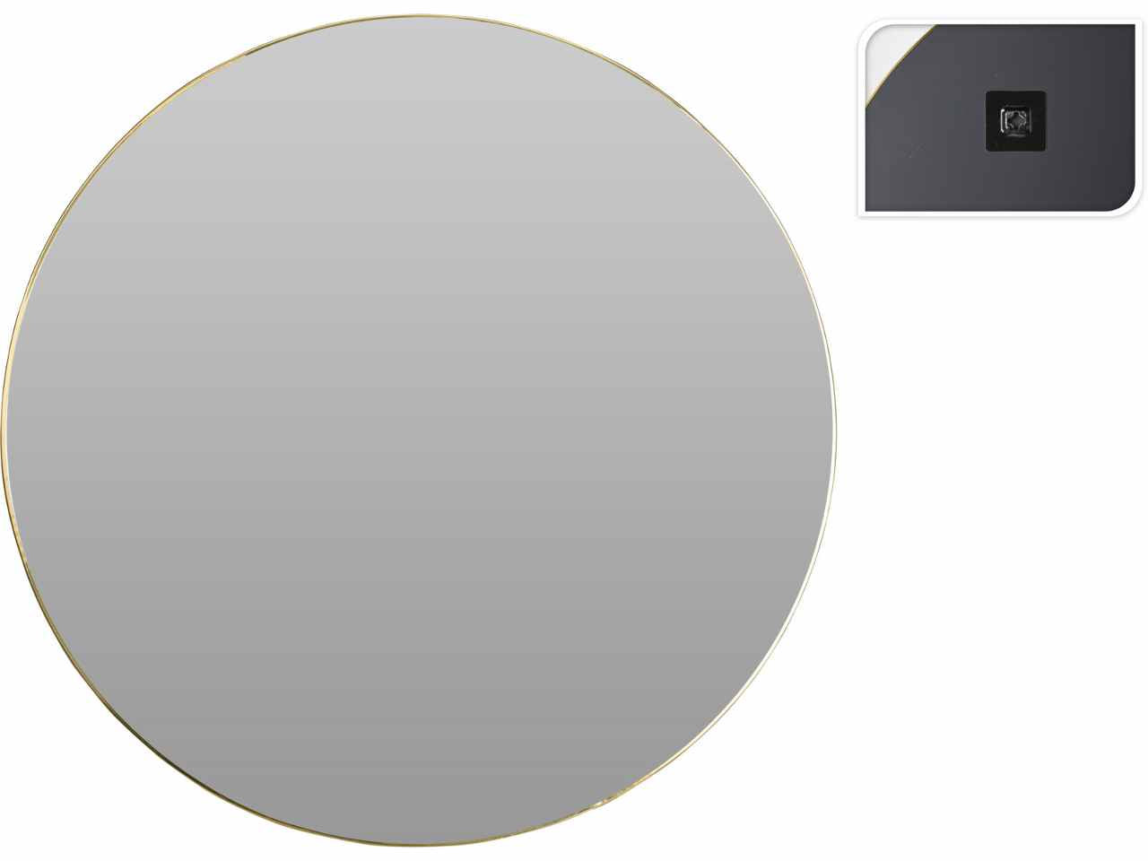Specchio vetro filo oro 55cm c37008330