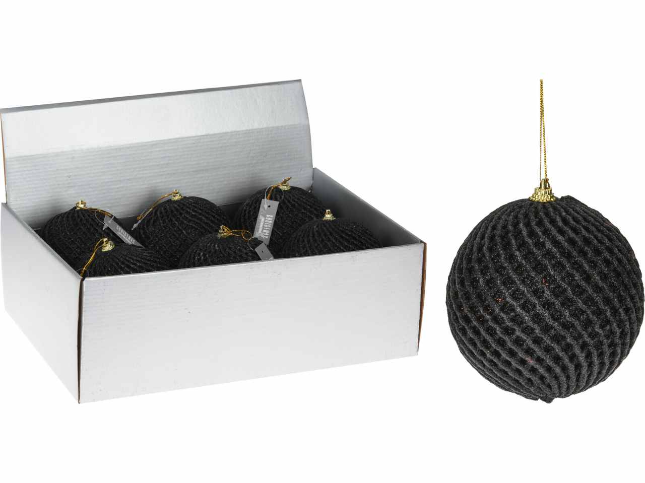 Sfera glitter d.120mm nero