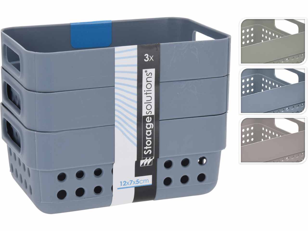 Cestino 350ml 12x5cm 3 pezzi 024000690