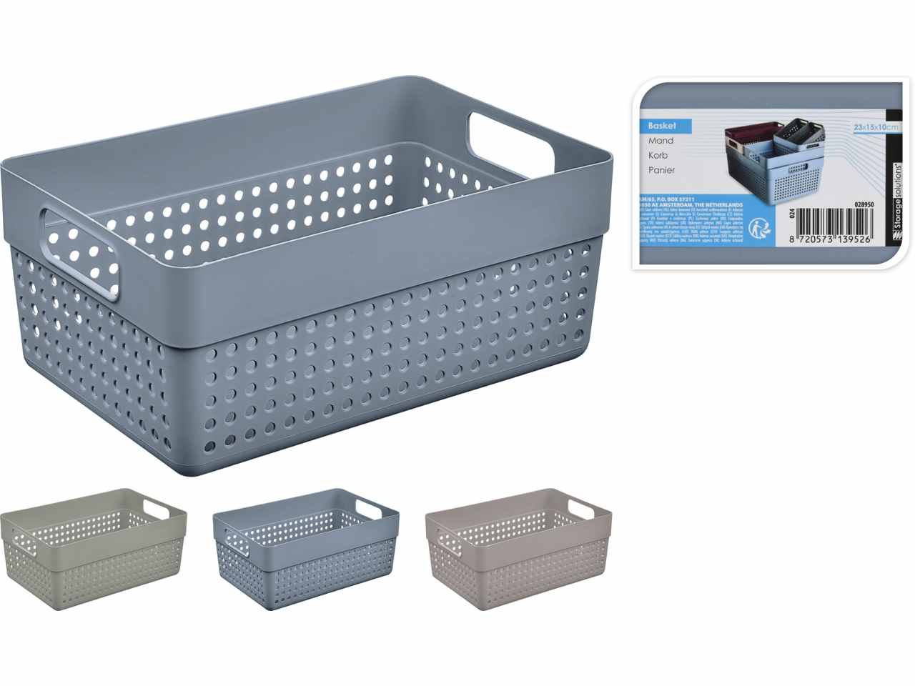 Cestino 3500ml 23x10cm 024000720