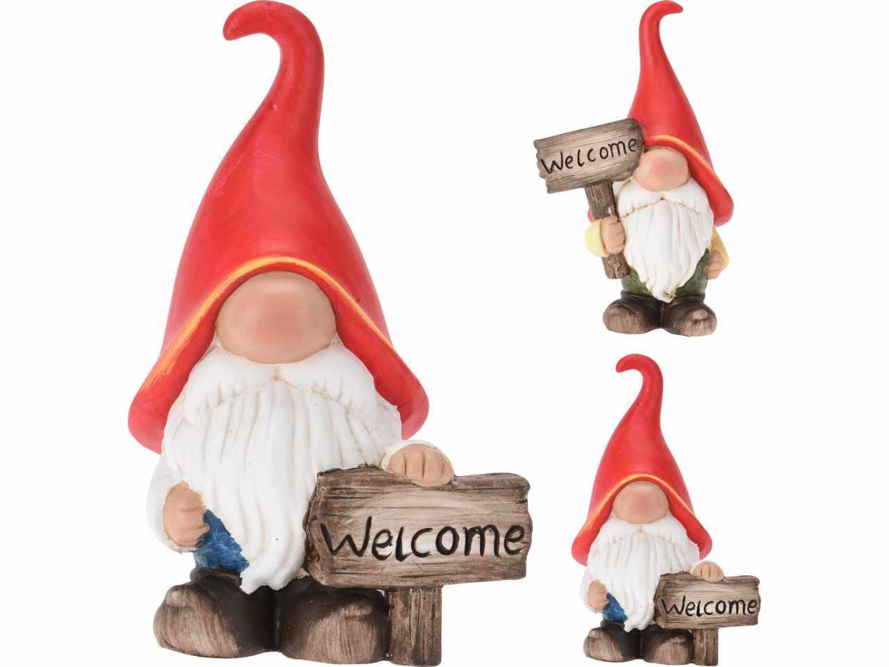 Gnomo terracotta 28cm 2ass alx119120