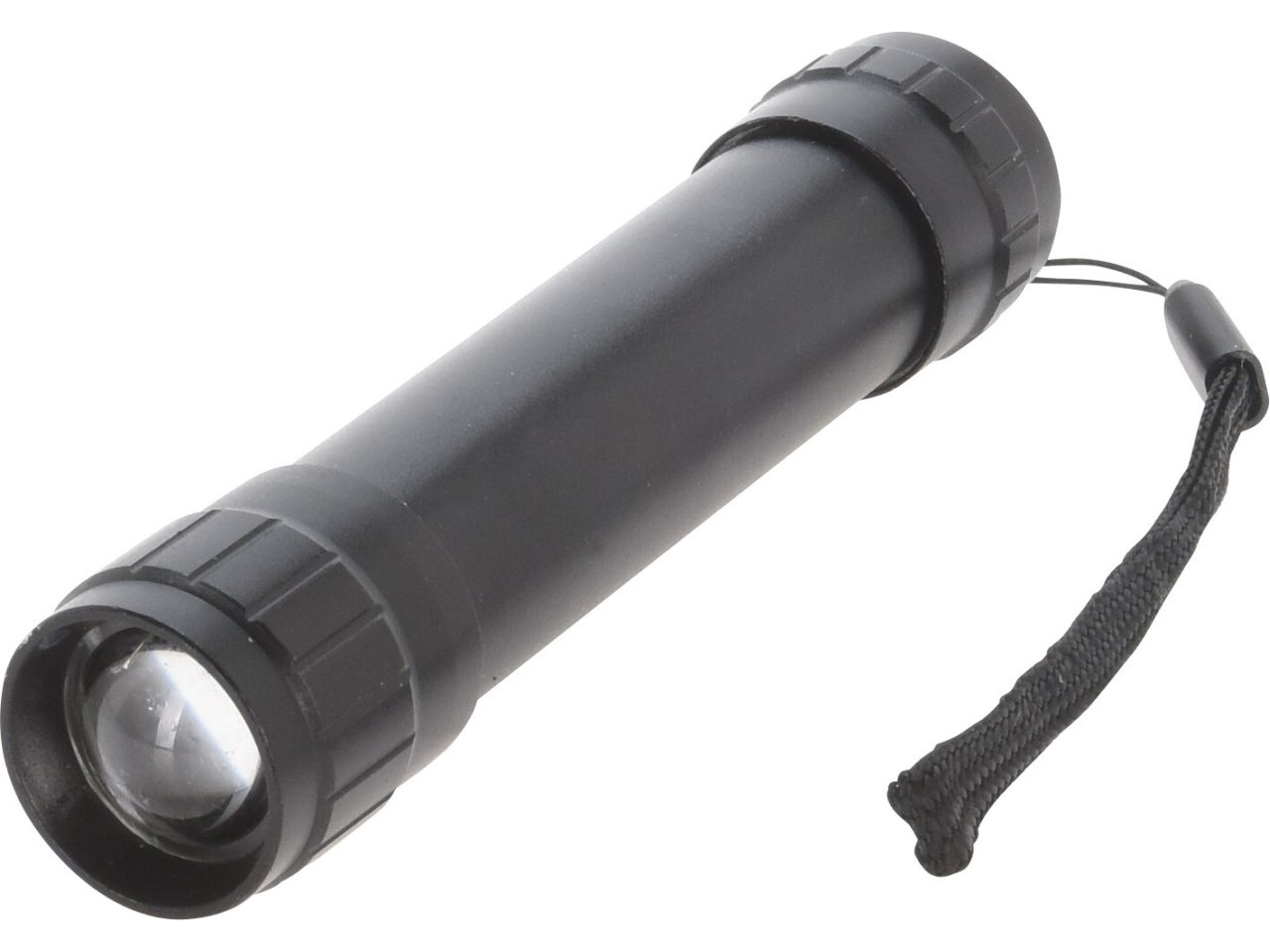 Torcia elettrica 13cm in alluminio nera