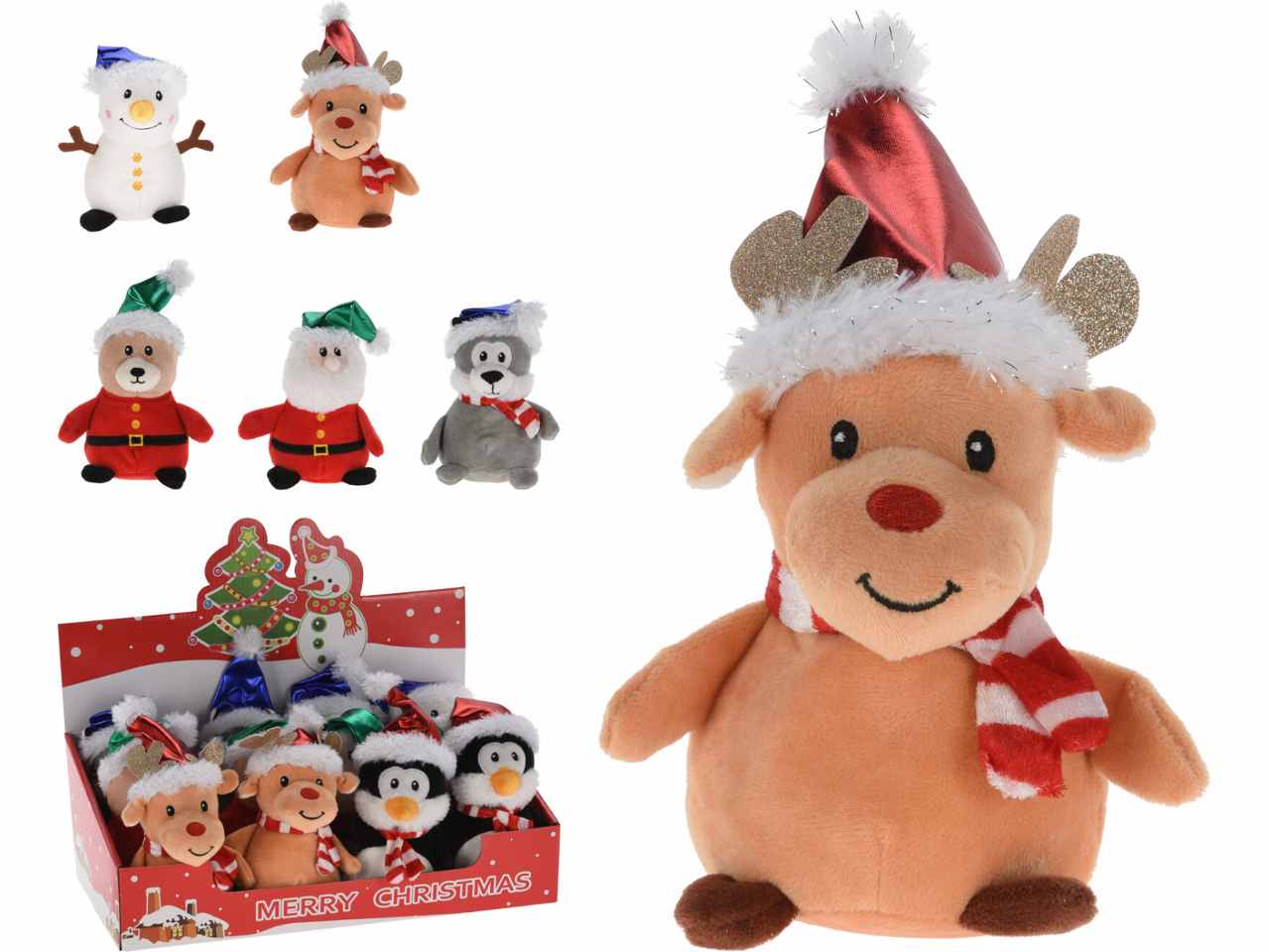 Peluche personaggio natalizio 14cm