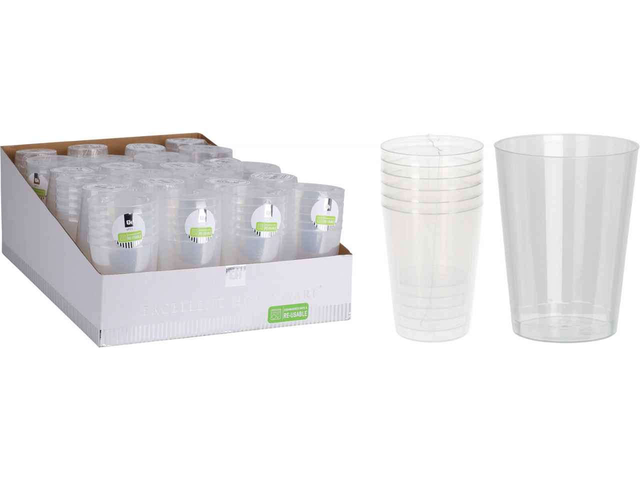 Bicchieri in plastica 6 pezzi 280ml