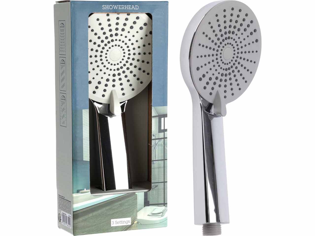 Doccino 110mm 3 funzioni cromo