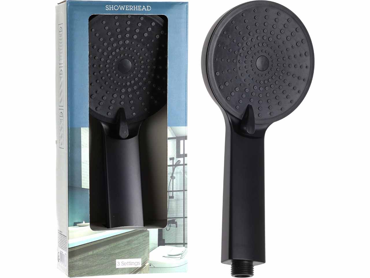 Doccino 110mm 3 funzioni nero