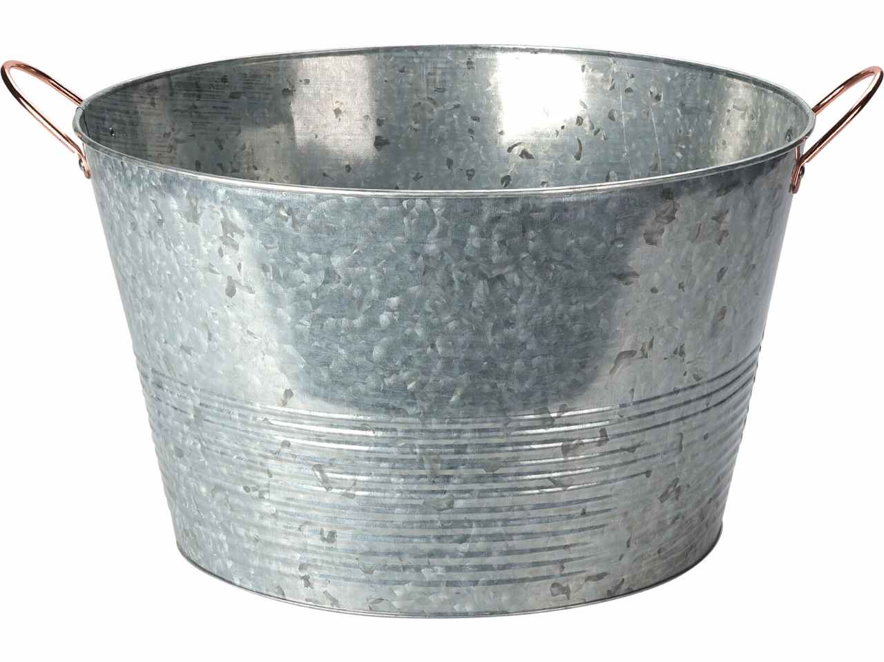 Vaso in zinco con manici 39x22cm