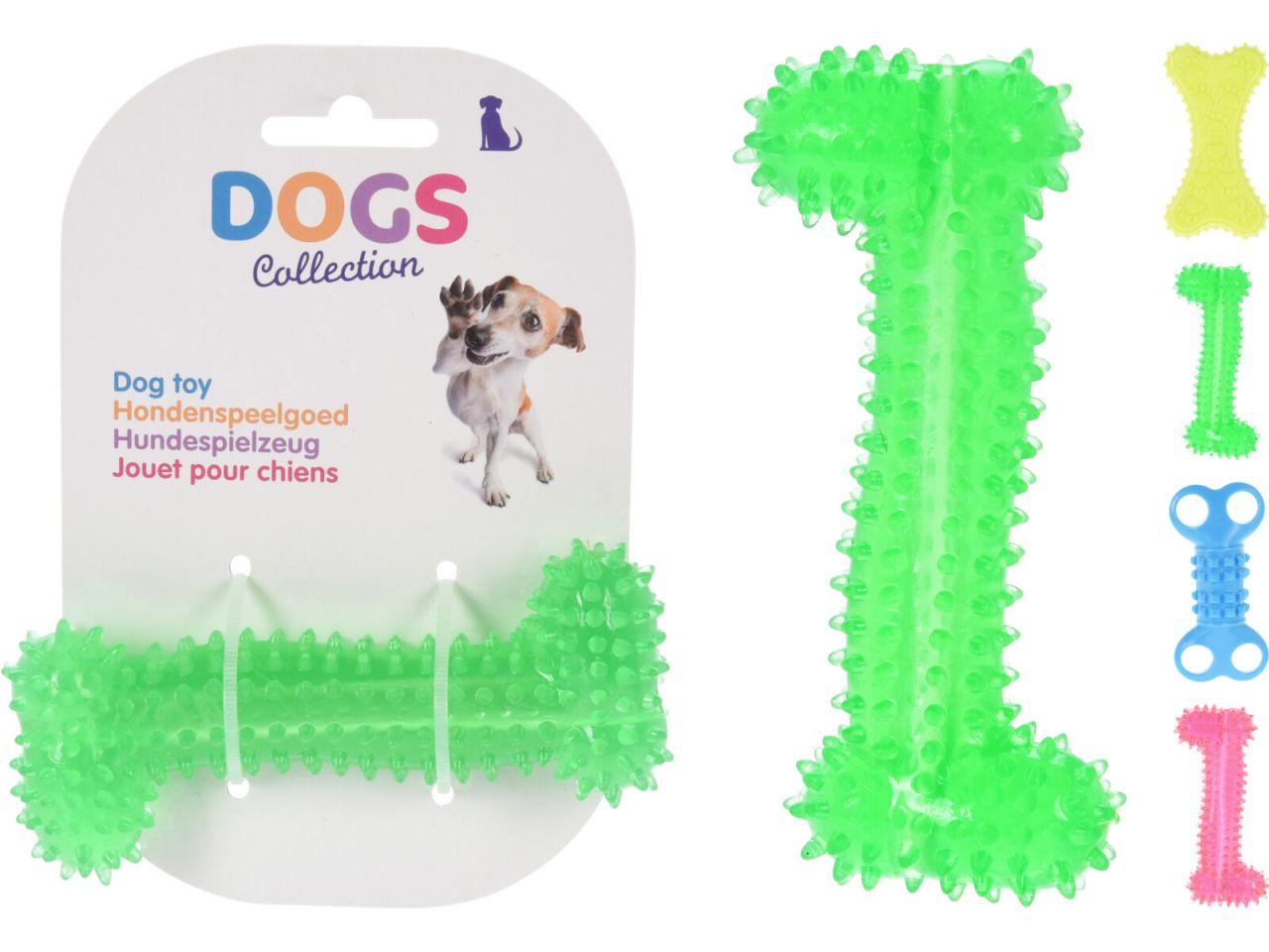 Gioco cani osso 10cm in 4 assortimenti