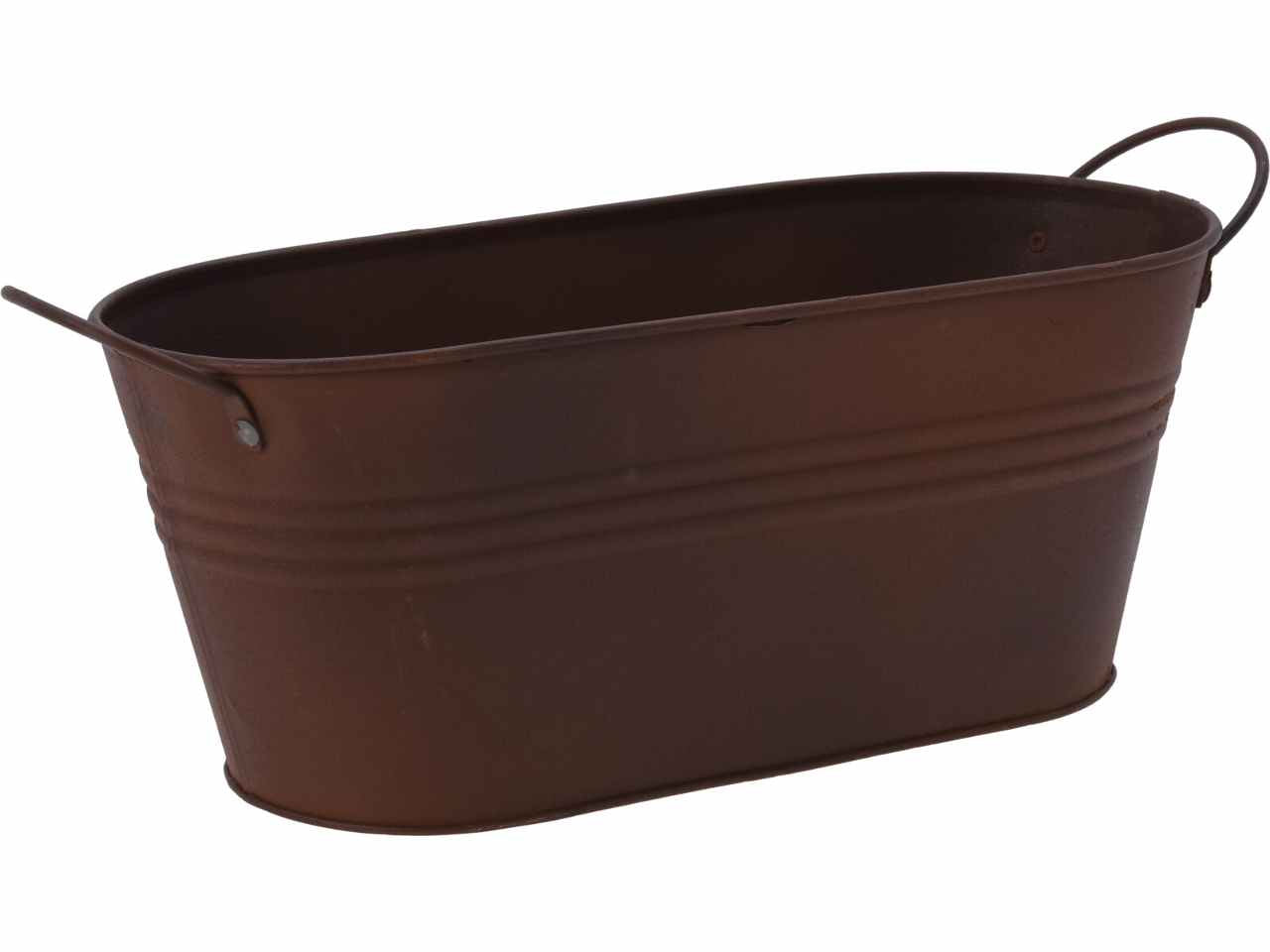 Vaso fiori metal con manici